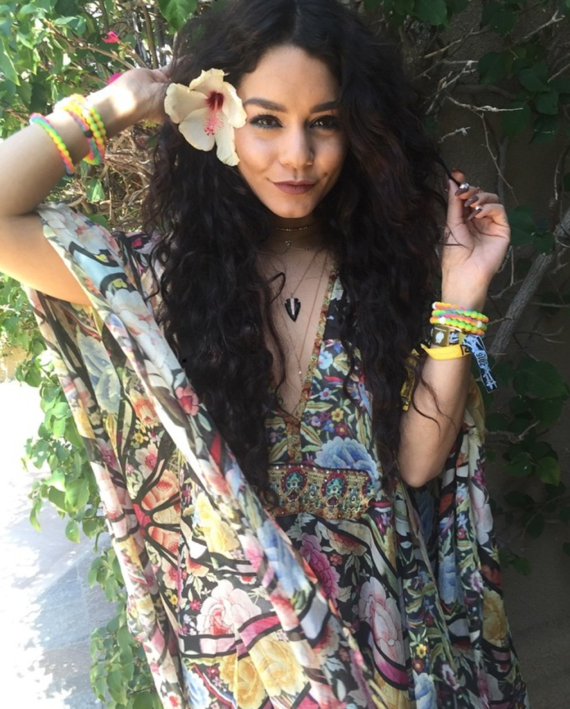 Vanessa Hudgens Coachella Hairstyles