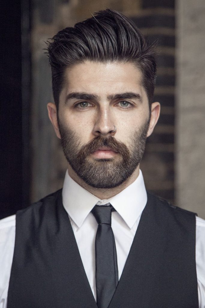 Mens Hairstyle With Beard