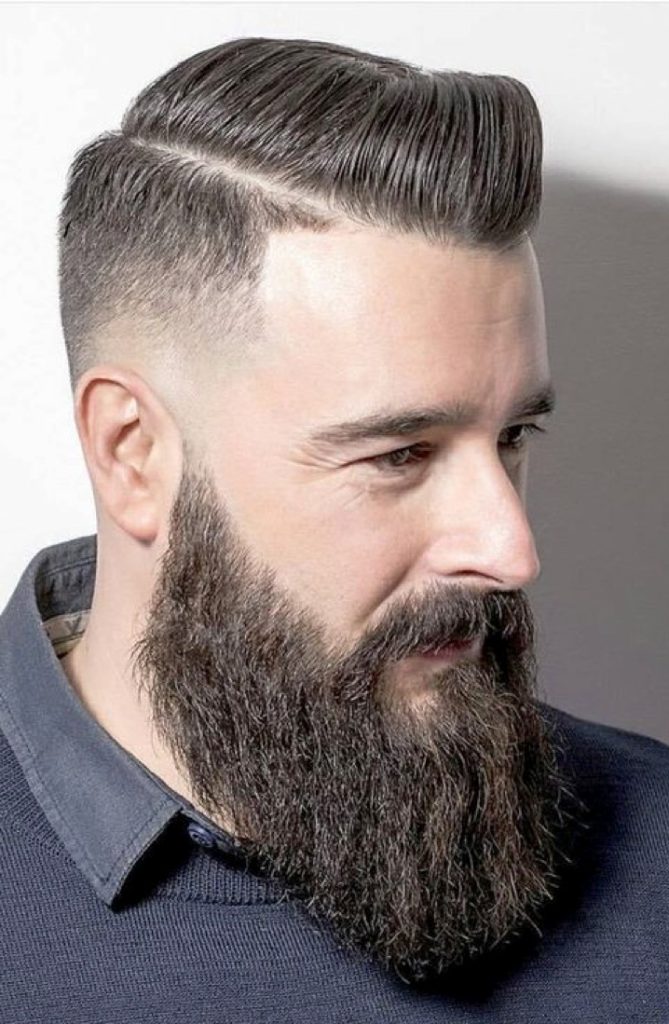 Mens Hairstyle With Beard