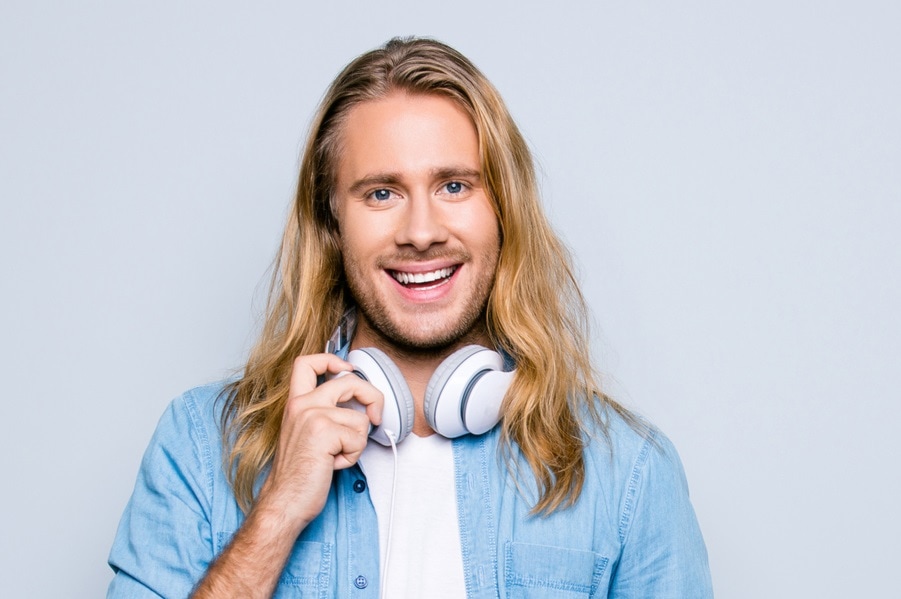 blonde guy with long hair