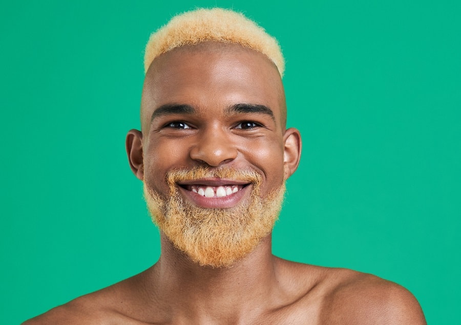 blonde hairstyle for black men
