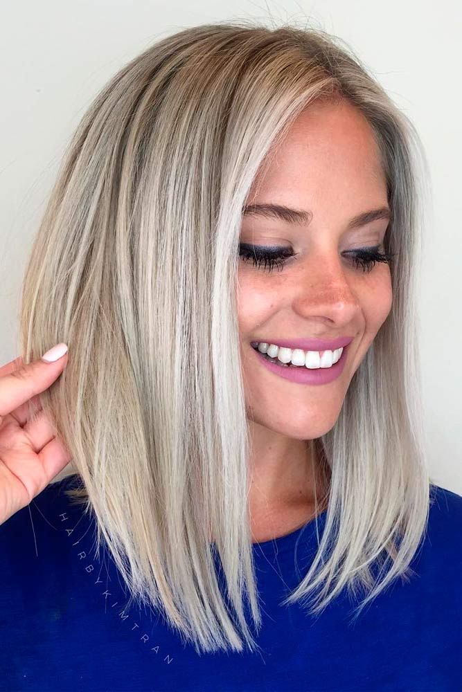 straight hair shoulder length hairstyles