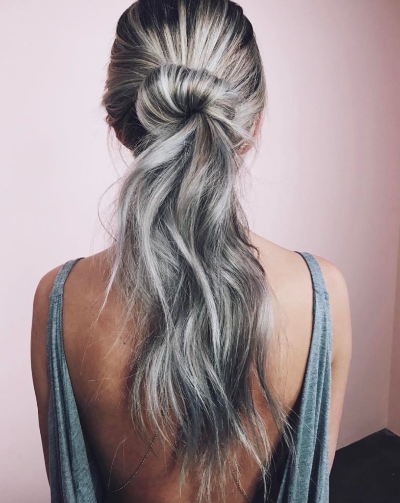 Smoky Silver - Hair Colors For Spring