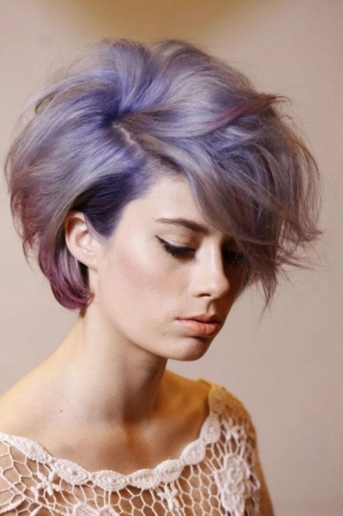 Colored Short Hairstyles