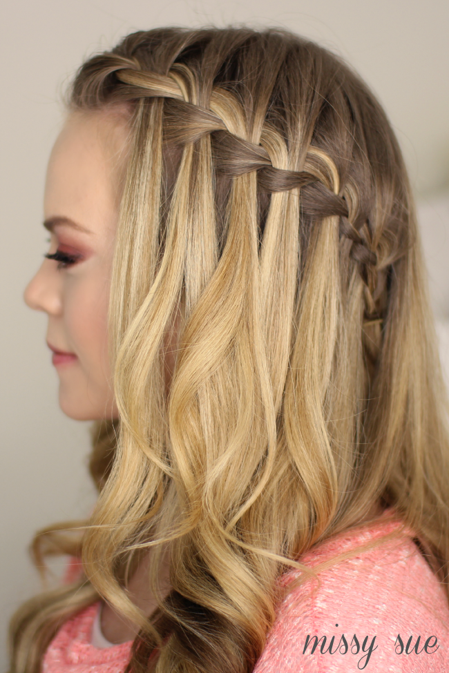 Simple Tips To Make a Beautiful French Waterfall Braid Hairdo Hairstyle