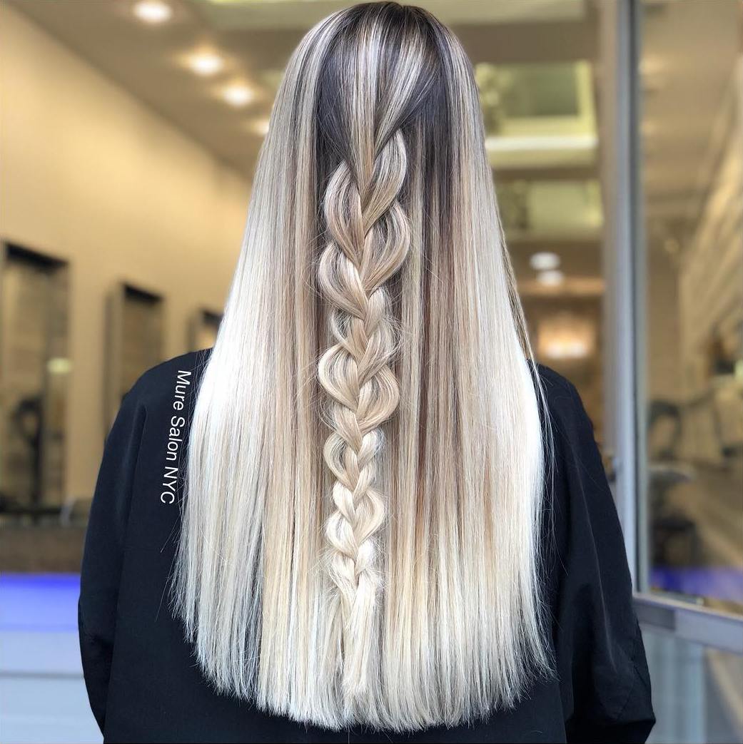 Balayage Hair with Fishtail