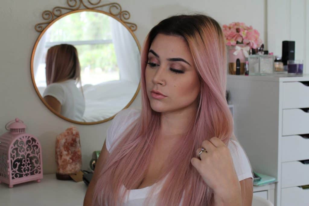 Smokey Rose Gold Hair