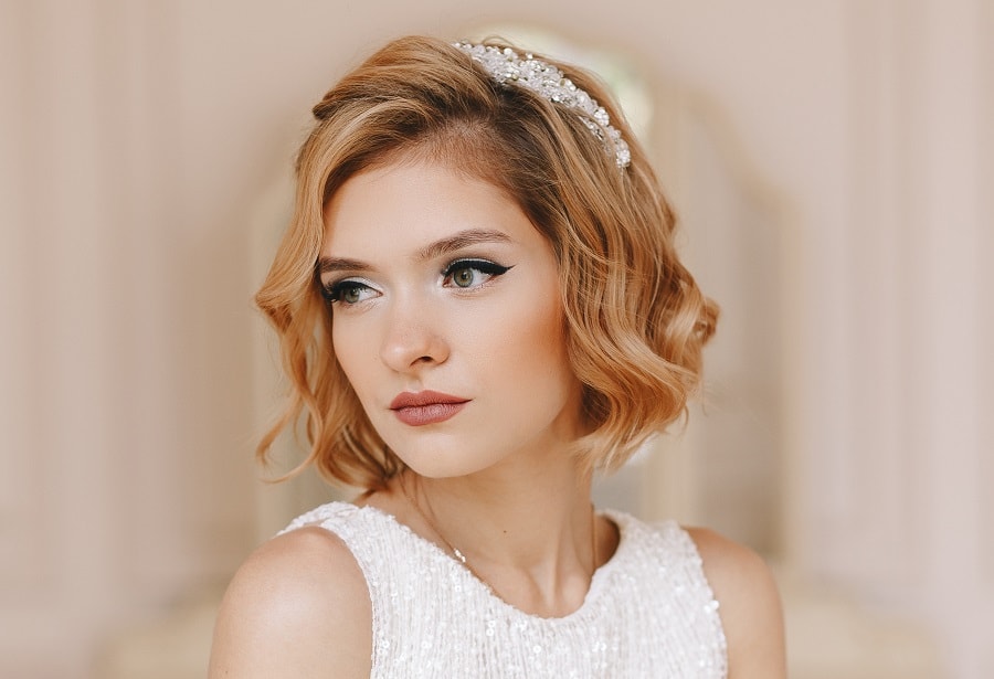 short wedding hairstyle