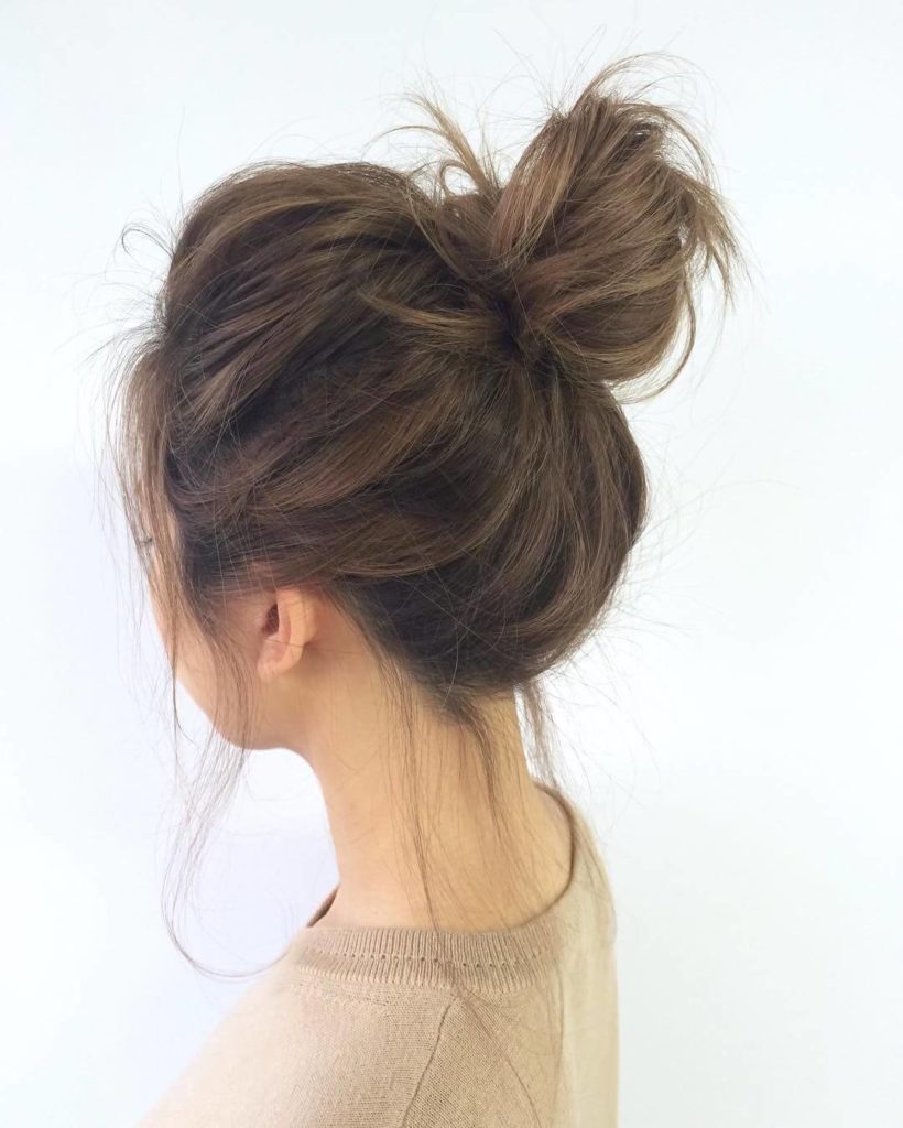 Messy Buns Medium Hairstyles