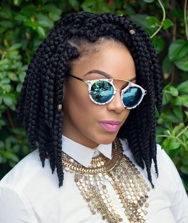 Box Braid Short Hairstyles