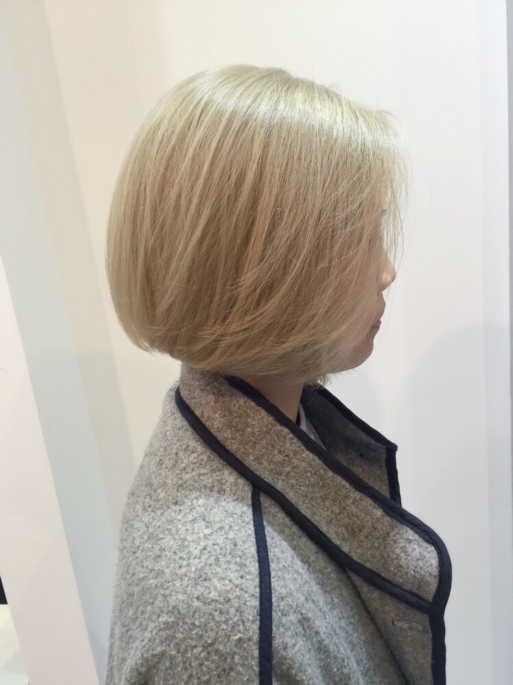 Blonde Bob Cut Hairstyle