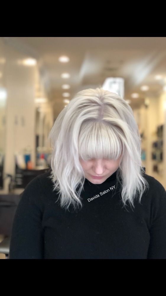 Blonde Hairstyle with Bangs