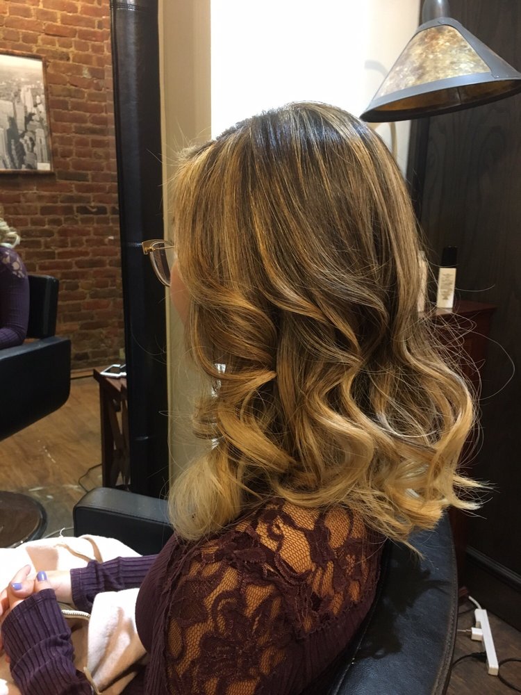 Curly Balayage Hairstyle