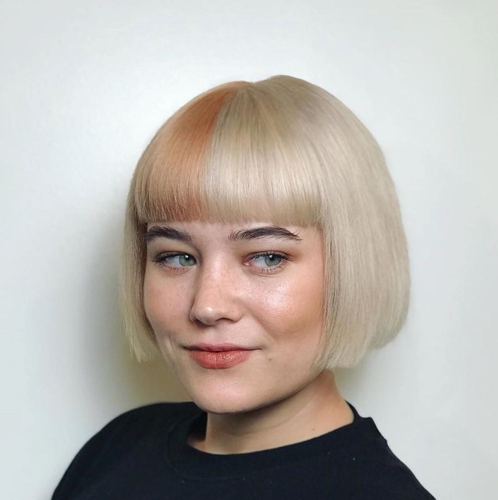 Inverted Bob Hairstyle with Bangs