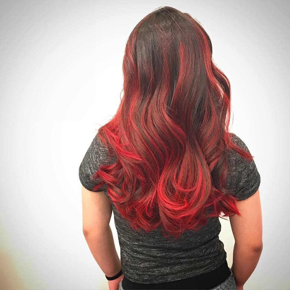 Long Layred Red Hairstyle