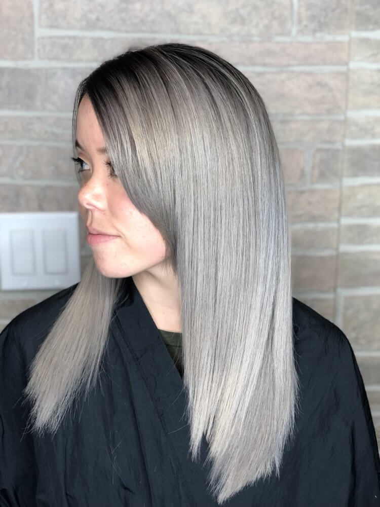 Platinum Straight Medium Hair