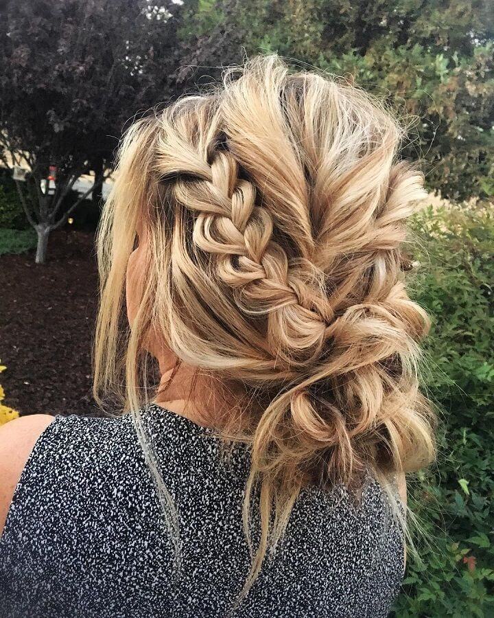 Messy Braided Updo