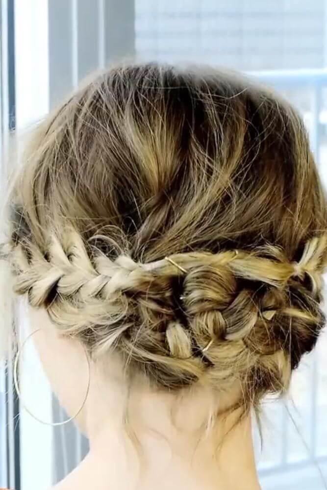 Messy Braided Updo