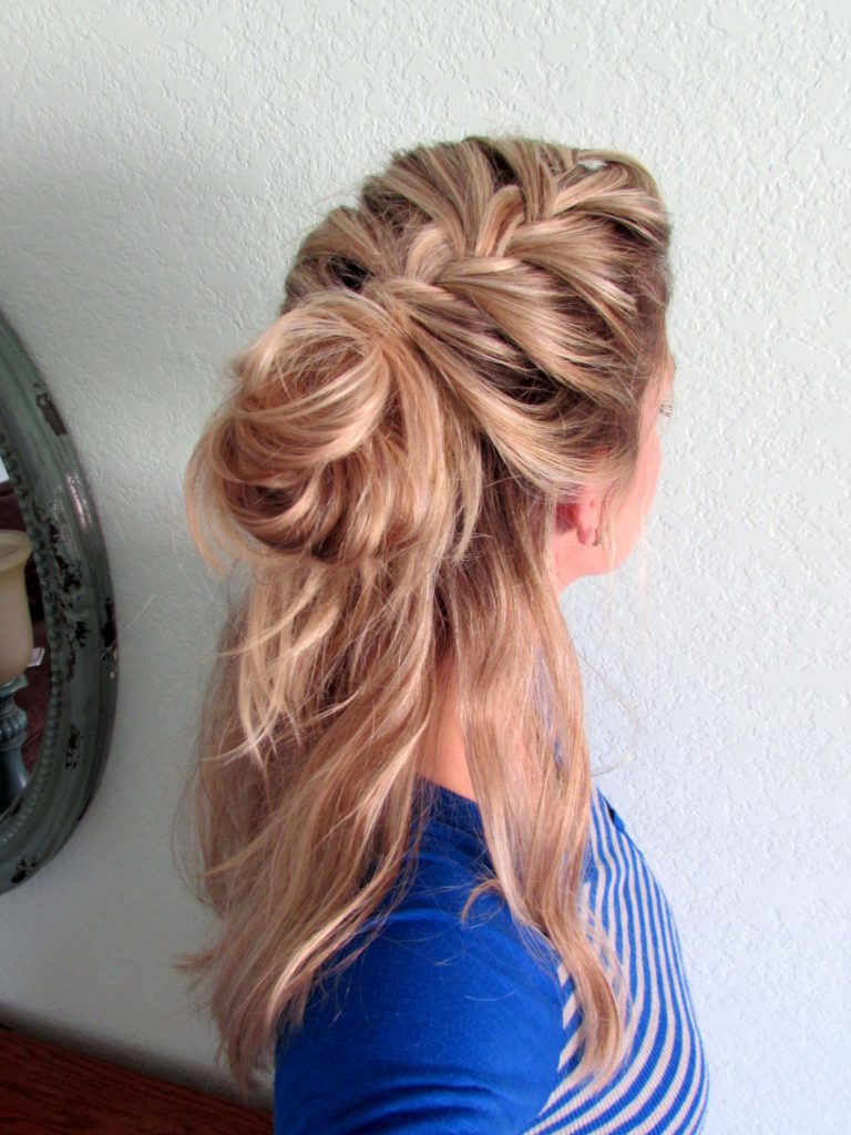 Messy Braided Updo