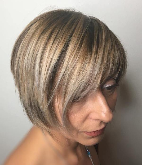 Hairstyles for Women Over 50 with Bangs