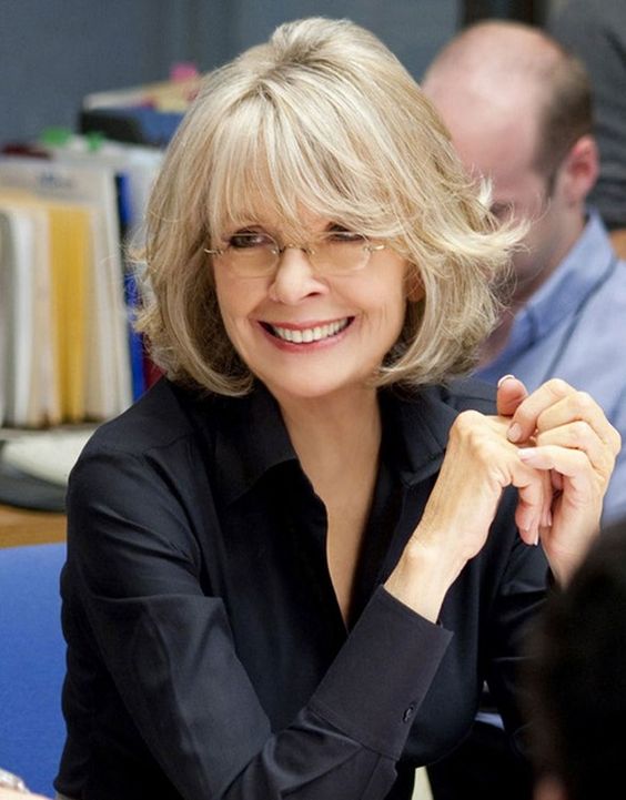 62 Hairstyles for Women Over 50 with Bangs