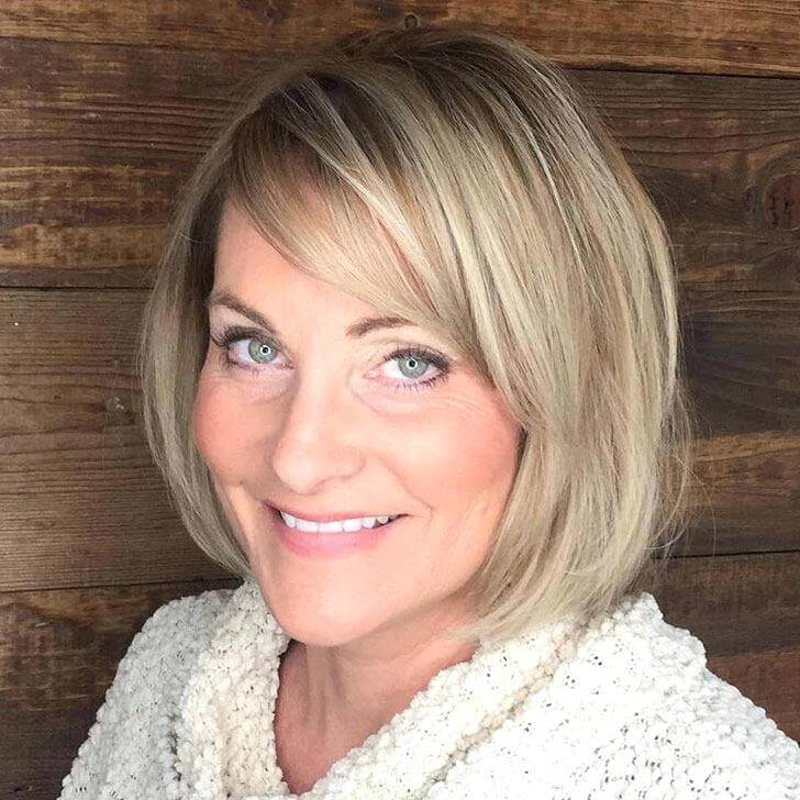 Hairstyles for Women Over 50 with Bangs