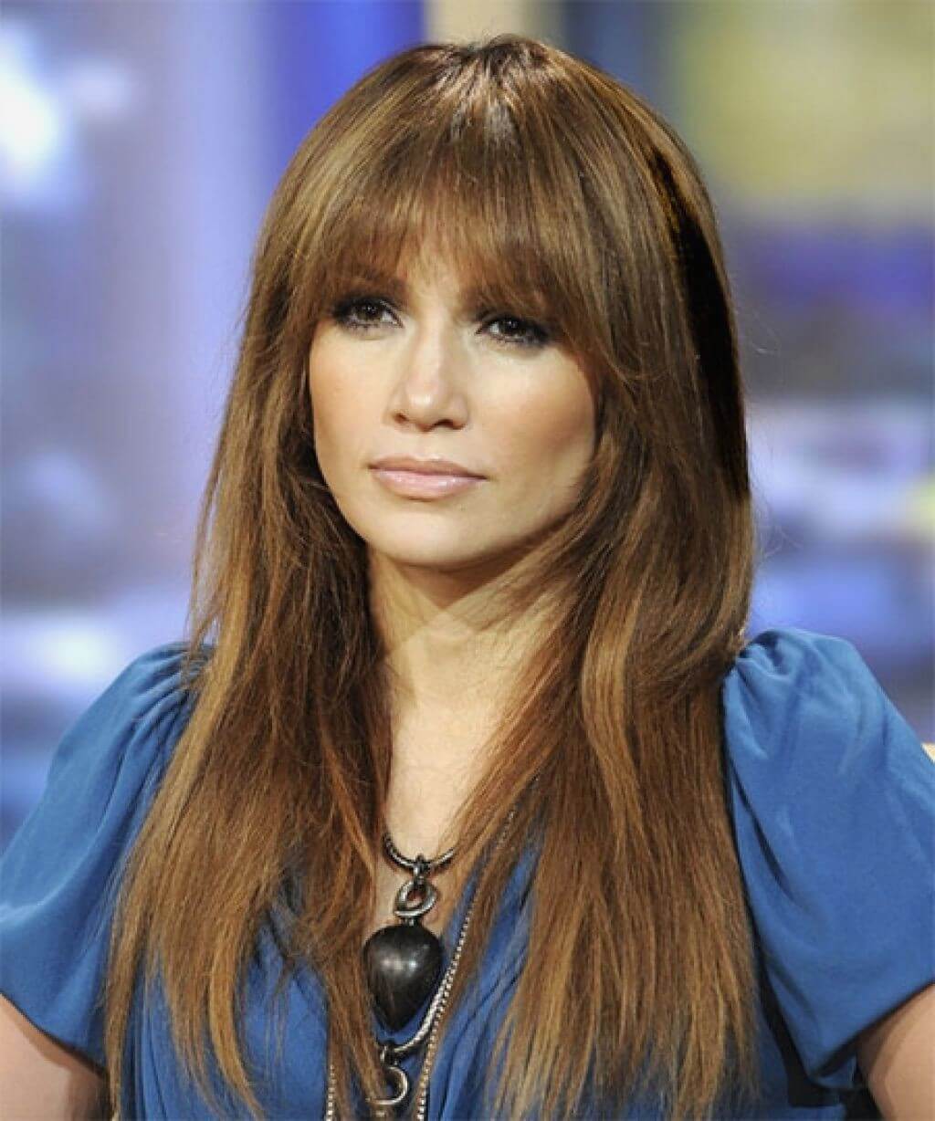 jennifer lopez hairstyles with bangs