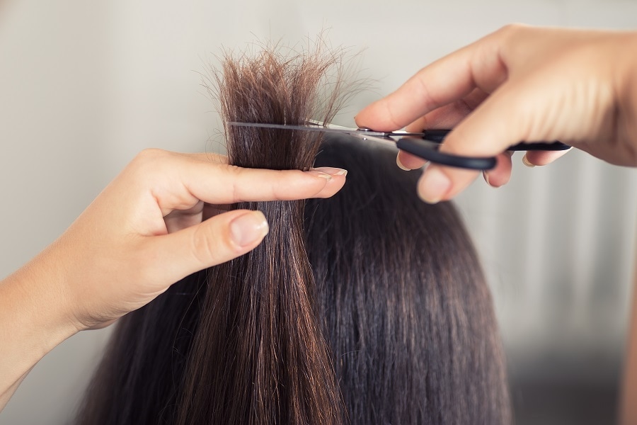trimming hair to increase hair growth