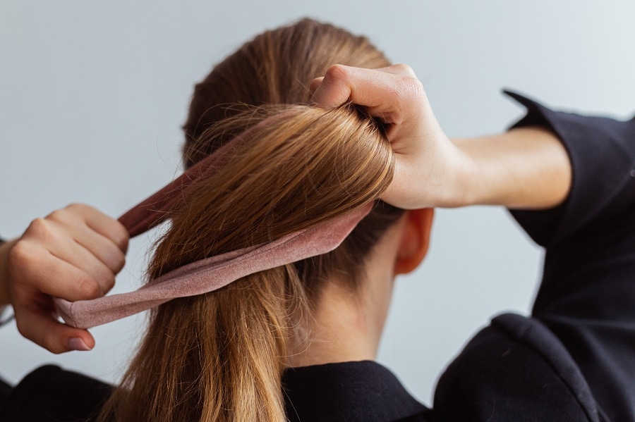 tying hair properly for healthy hair