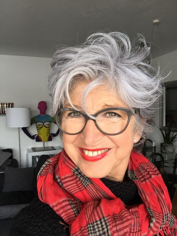 70 Hairstyles for Women Over 50 with Glasses