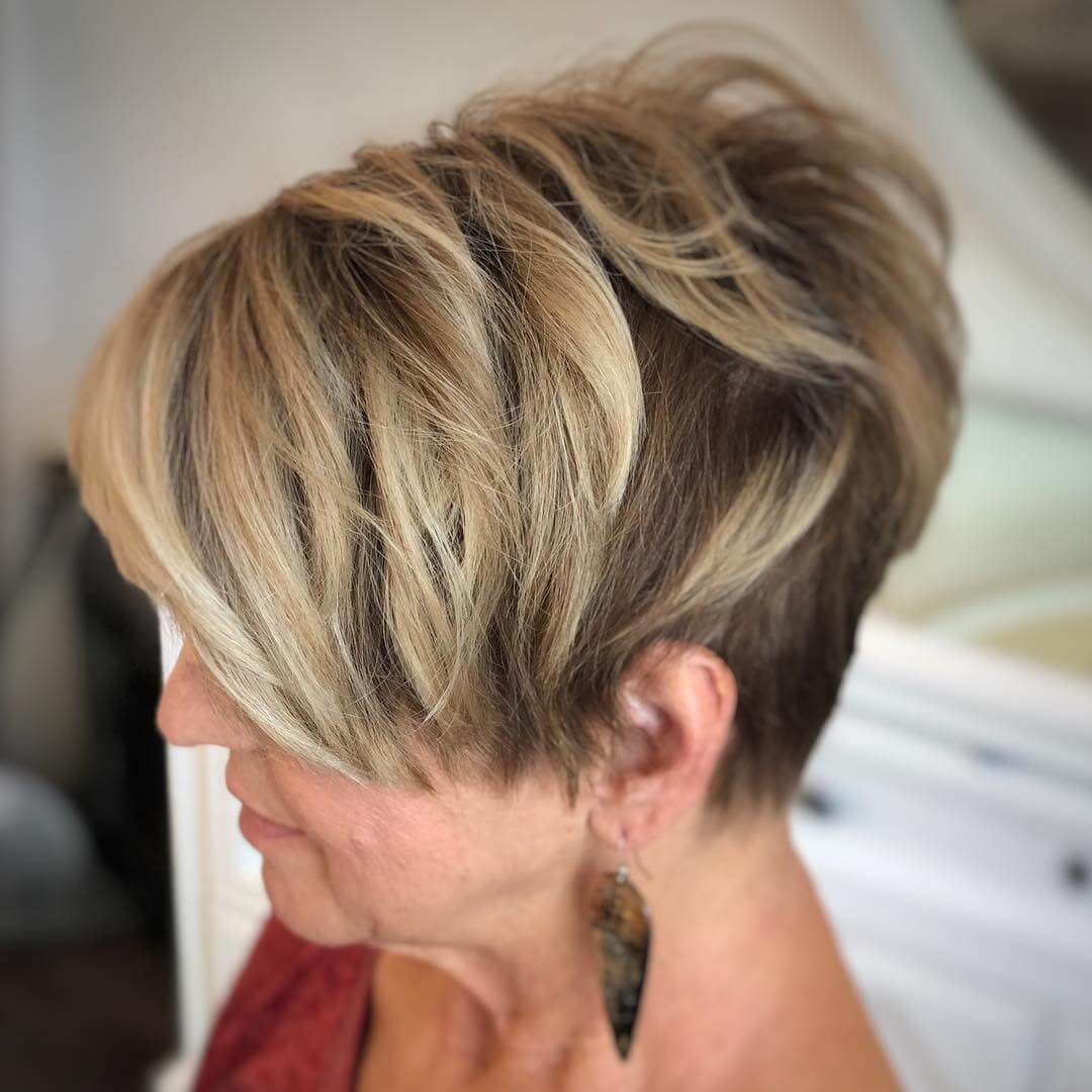 Short Messy Hairstyles Women Over 50 Layered Hairstyles For Women