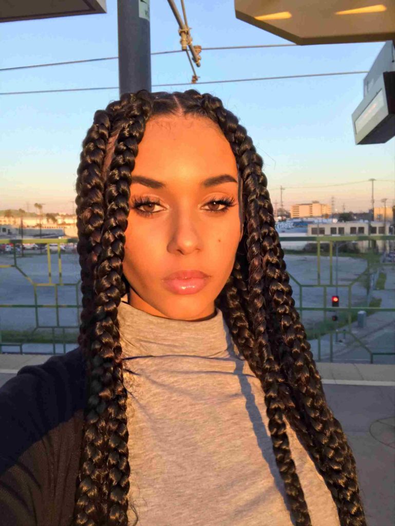 Jumbo Box Braids Kids Hairstyle Laufty Life Braids for kids, Mixed