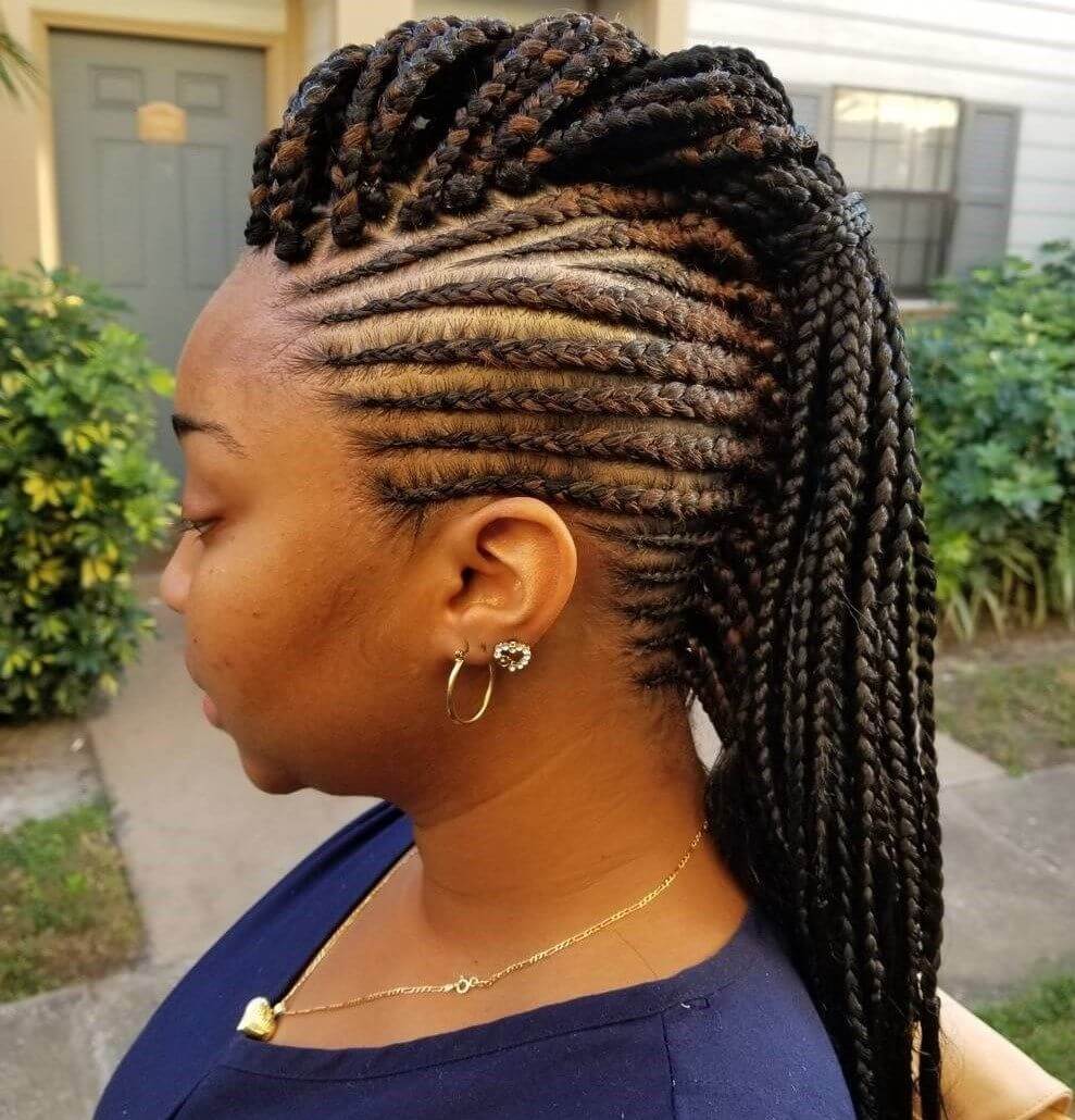 Mohawk Cornrow Braids