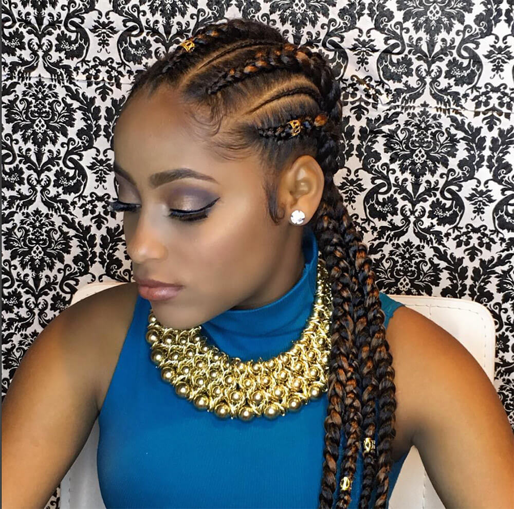 Goddess Braids Hairstyles