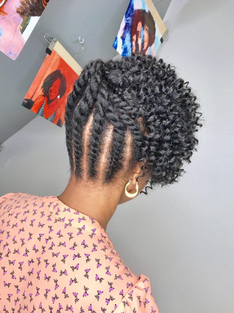 Updo Crochet Braids