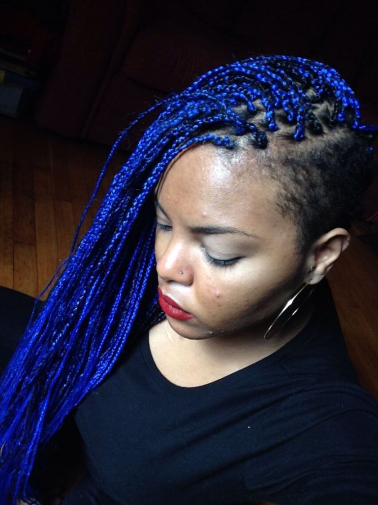 Blue Box Braids