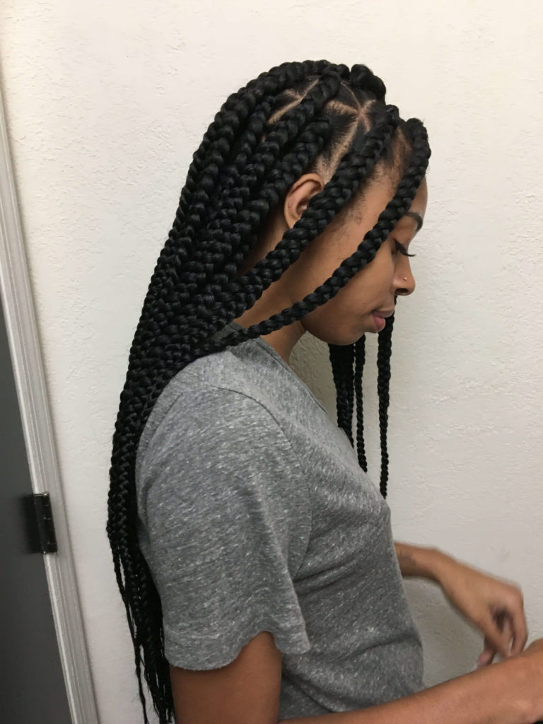 Waist Length Cornrow