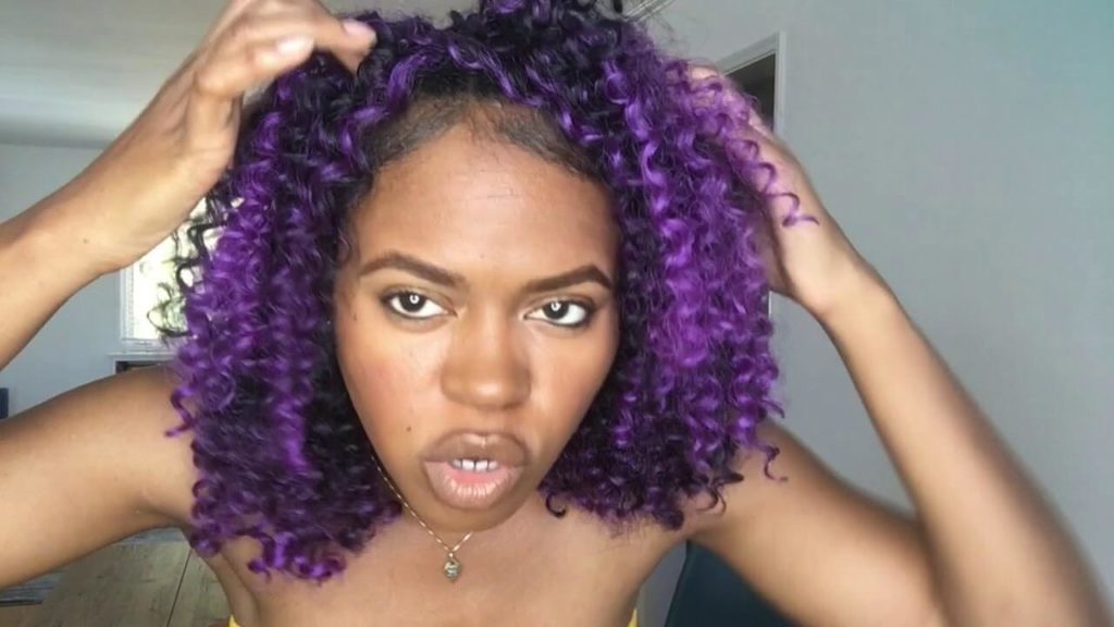 Purple Crochet Braids