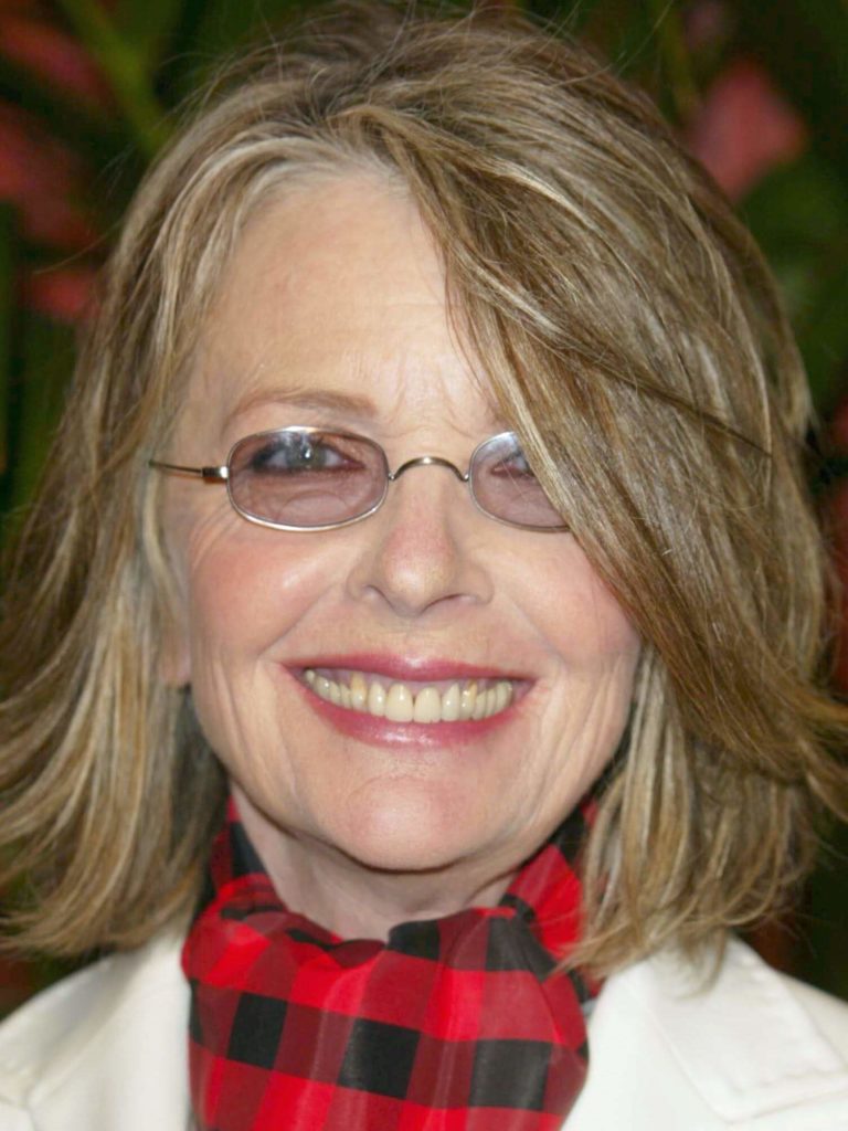 Another short hairstyle from the Diane Keaton Hairstyles for older women. 