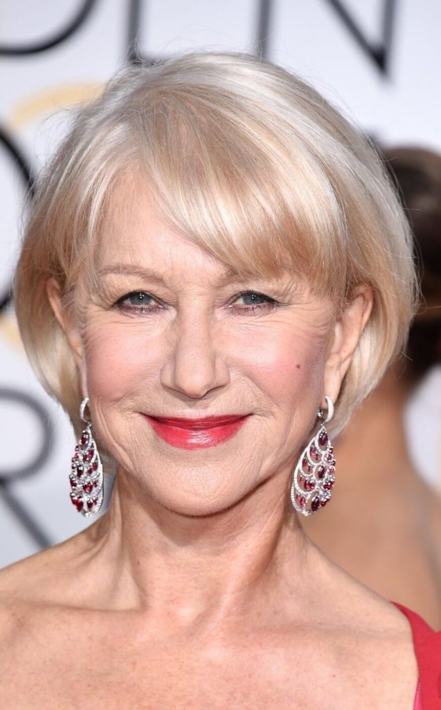 Helen Mirren Hairstyles for Women Over 50