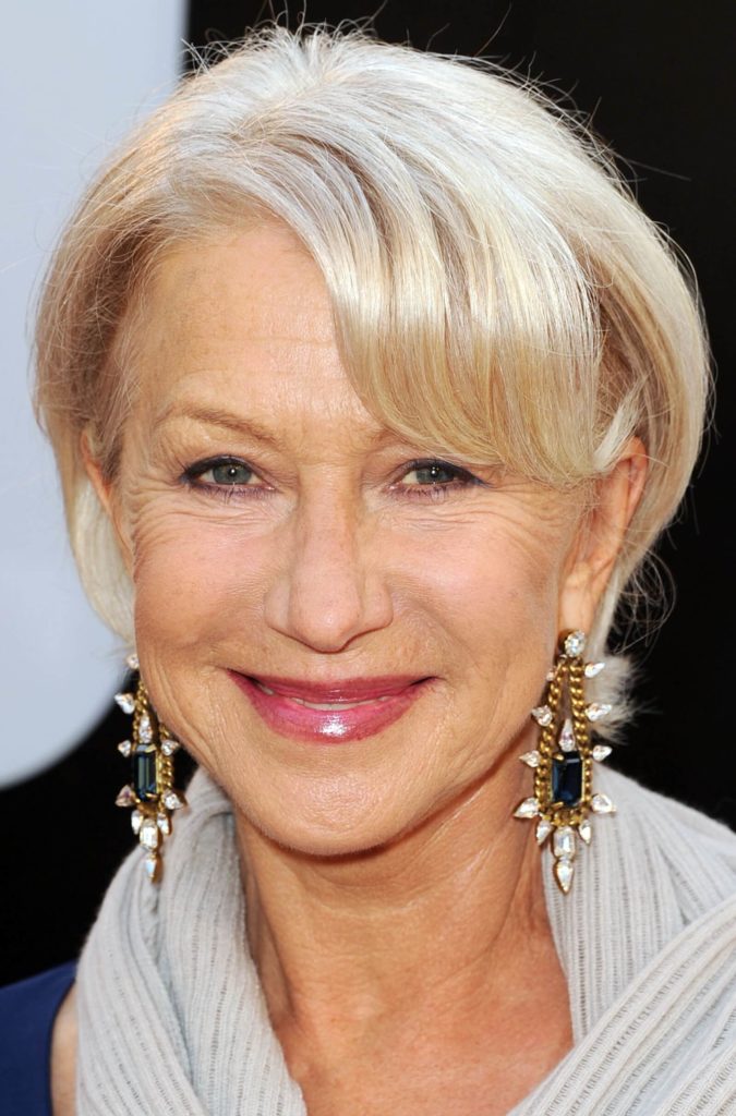 Helen Mirren Hairstyles for Women Over 50