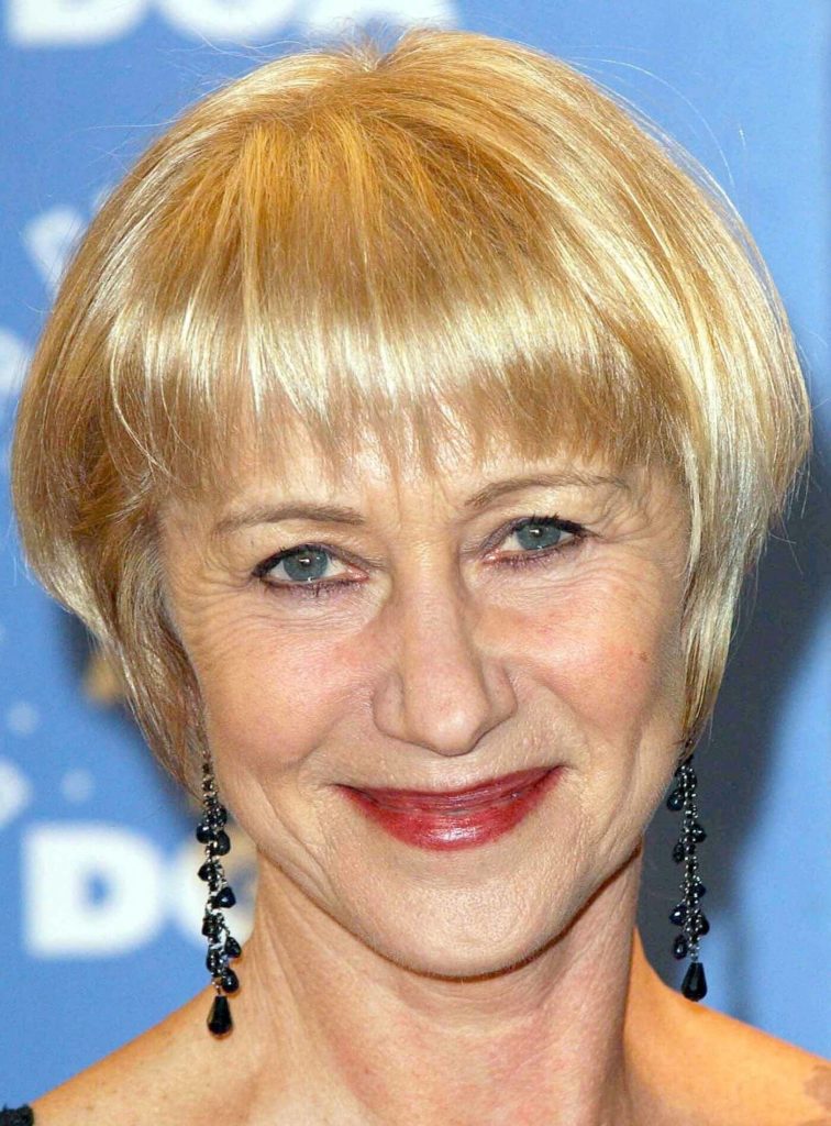 Helen Mirren Hairstyles for Women Over 50