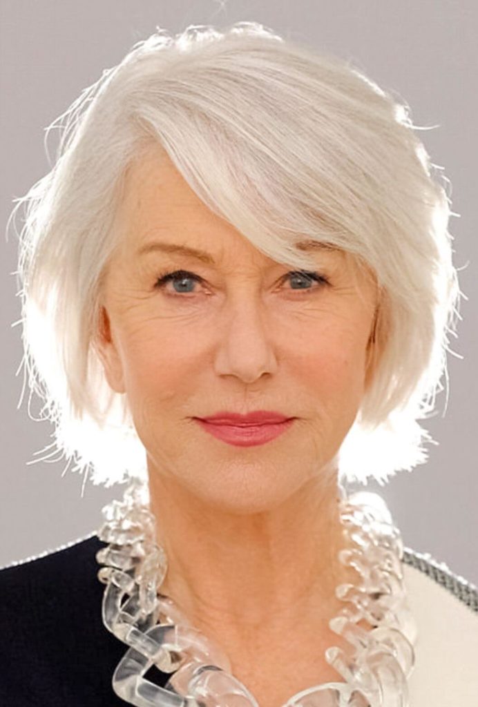 Helen Mirren Hairstyles for Women Over 50