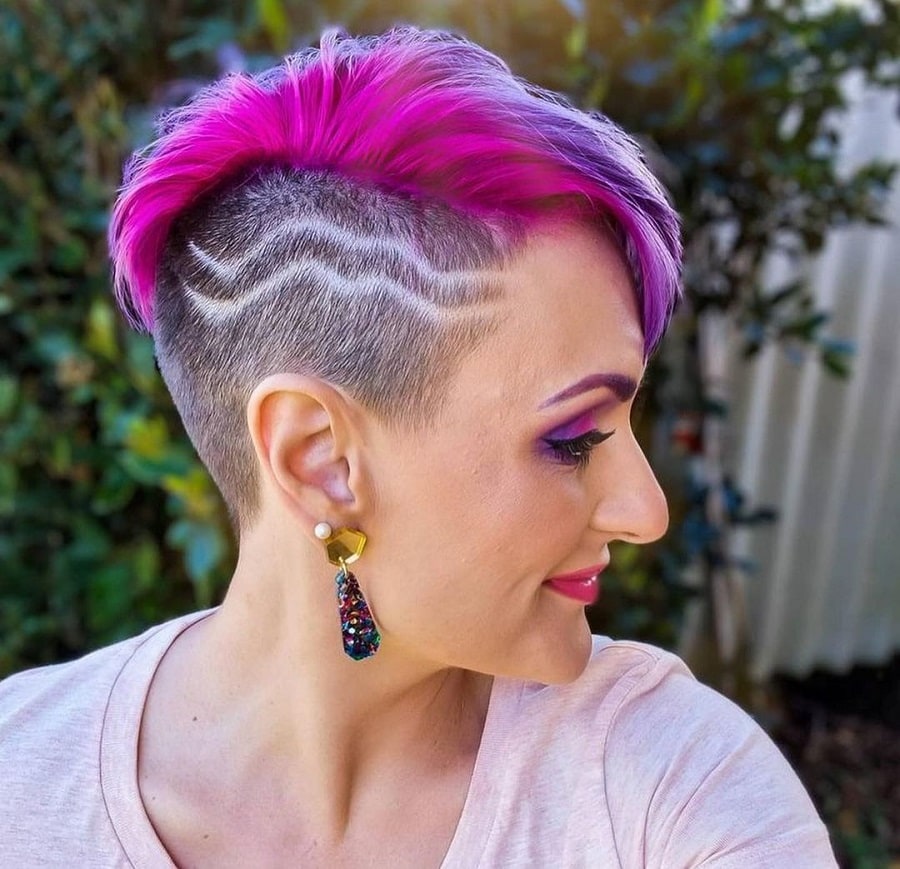 funky and short edgy hairstyle