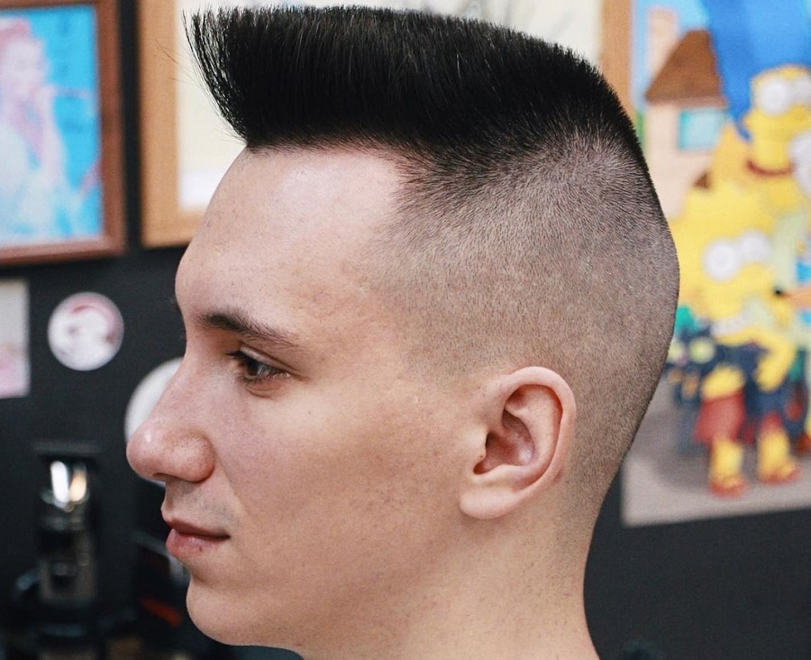 flat top haircut with bald fade