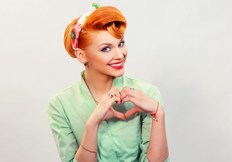 50 pin up hairstyle