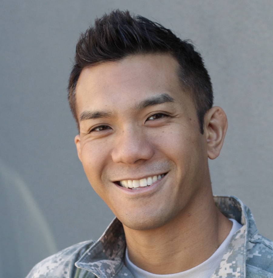 army haircut for Asian men