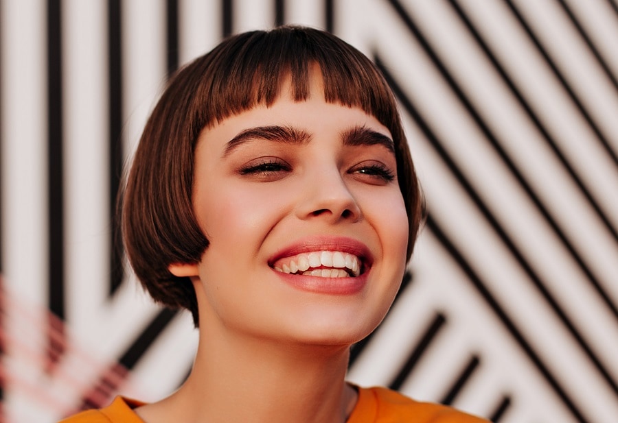 short bob with bangs for everyday