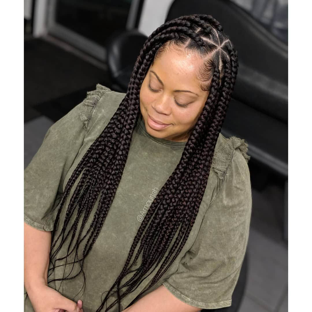 50 Stylish Medium Knotless Braids For Women