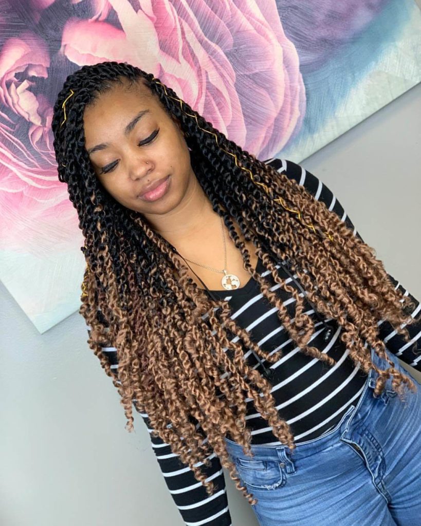 Passion Twists Braids Hairstyles